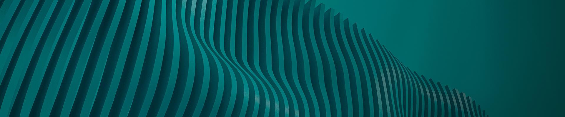 Abstract green wave graphics 